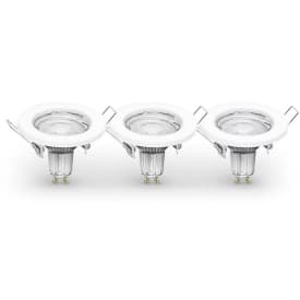 Ledvance Recess downlight, 2700K, 2,6W, hvit, 3-pk