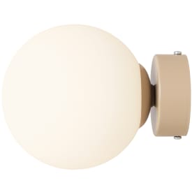 Aldex Ball vegglampe, beige, Ø14 cm