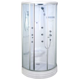 Arrow duschkabin 6005, massagedusch, takdusch, klart glas