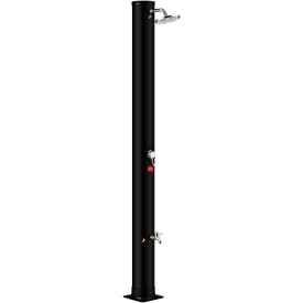 Demerx Sunny 40 utomhusdusch, soluppvärmd, 40 liter, svart