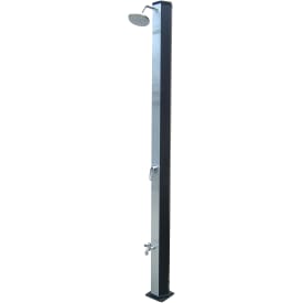 Demerx Sunny Exclusive 30 utomhusdusch, soluppvärmd, 30 liter, svart aluminium