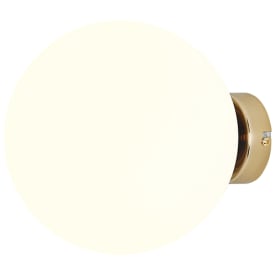 Aldex Ball væglampe, metal og glas, str. M, guld