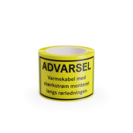 Ebeco advarselstape til varmekabelanlæg, 33 meter