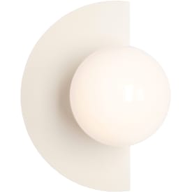 Aldex Loop vägglampa, kräm
