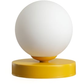 Aldex Ball bordslampa, gul, Ø17 cm