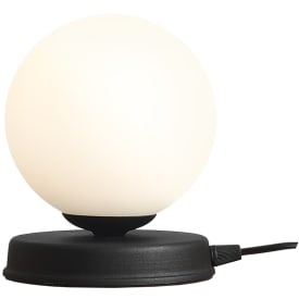 Aldex Ball bordlampe, svart, Ø17 cm