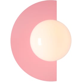 Aldex Loop vägglampa, rosa