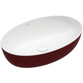 Villeroy & Boch Artis servant, 61x41 cm, mørkerød