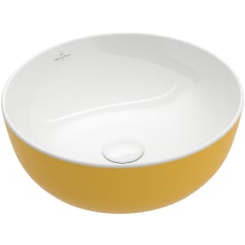 Villeroy & Boch Artis håndvask, Ø43 cm, gul