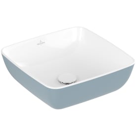 Villeroy & Boch Artis håndvask, 41x41 cm, lyseblå