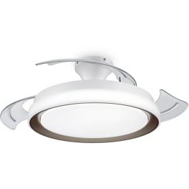 Philips myLiving Bliss taklampa med fläkt, guld