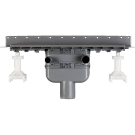 Purus Line 600mm avløpskanal Ø75mm vertikal, med vannlås