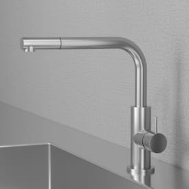 Scandtap Accent 90 kjøkkenarmatur, stål