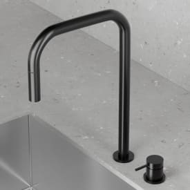 Scandtap Harmonized K2P kjøkkenbatteri, square, uttrekkbar tut, shadow