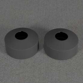 Scandtap rosetter, Ø33 mm, 2 stk, matt antrasitt