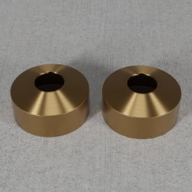 Scandtap rosetter, Ø33 mm, 2 stk, børstet messing