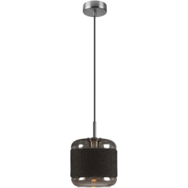SLV Pantilo Rope pendellampa, silver, Ø20 cm
