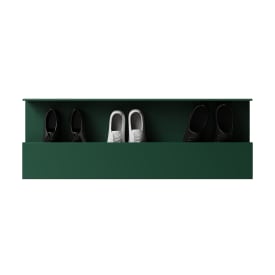 Nichba Shoe Box skohylla, 100 cm, grön