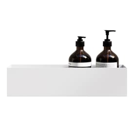 Nichba Bath Shelf 40 dusjhylle, hvit