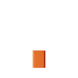 Nichba Paper Bin papperskorg, 12 liter, orange