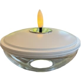 Lia oppladbar Ø9,9 cm x H5, hvit