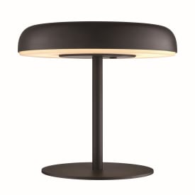 Nordlux Elmer genopladelig & solcelle bordlampe, sort