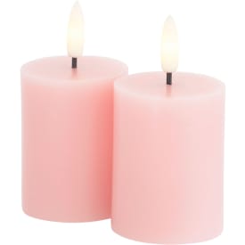 Mini Sille 2 stk. sett, Ø5xH6,5cm, lys rosa