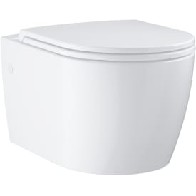 Grohe Start Round Ceramic vägghängd toalett, utan spolkant, vit