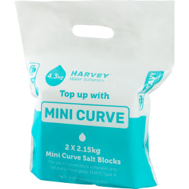 MiniCurve blocksalt 2 x 2,15 kg per förpackning. DIN EN973 typ A