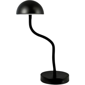 Dyberg Larsen Fonzy genopladelig bordlampe, sort