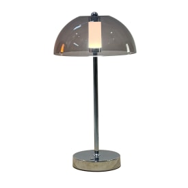 Veli Line Shade uppladningsbar bordslampa, rökfärgad