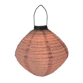 Veli Line solcelle papir lanterne, rosa