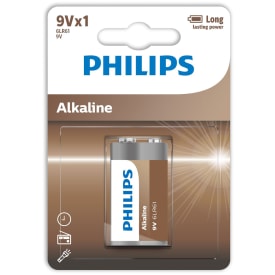 Philips Tech Alkaline 9V batteri