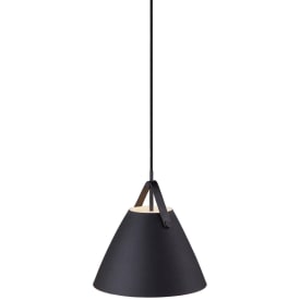 Dftp Strap pendellampa, svart, Ø27 cm