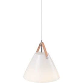 Dftp Strap pendellampa, glas, Ø27 cm