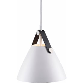 Dftp Strap pendellampe, hvit, Ø16 cm