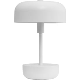 Dyberg Larsen Haipot oppladbar bordlampe, hvit