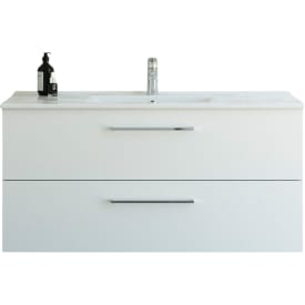 Dansani Mido+ møbelpakke, 121x45,5 cm, mat hvid