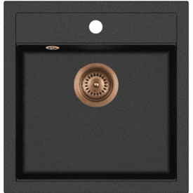 Lavabo Jupiter 50 kjøkkenvask, 49x51 cm, sort