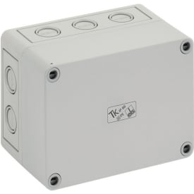 Boks TK PS 1309-8-M, 130 x 94 x 81 mm, grå