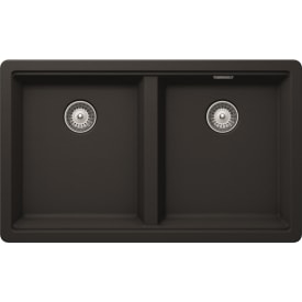 Nordic Tech Quartz kjøkkenvask, 75 x 45,6 cm, svart