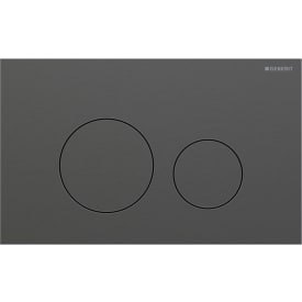 Geberit Sigma 40 Round spolplatta, borstad svart krom