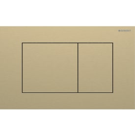 Geberit Sigma 40 Square spolplatta, borstad mässing