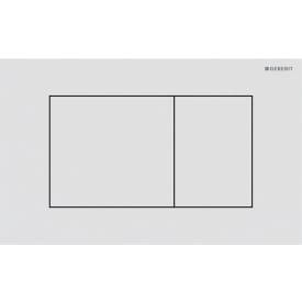 Geberit Sigma 40 Square spolplatta, matt vit