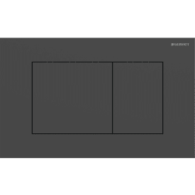 Geberit Sigma 40 Square spolplatta, matt svart