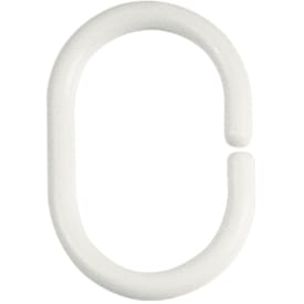 Spirella C-Minor ringe til dusjforheng, 12 stk, hvit