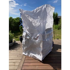 BIG BAG til affald, 78x78x82 cm, med topskørt