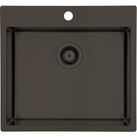 Lavabo Kubus 540 soft kjøkkenvask, 54x50 cm, mørk bronse