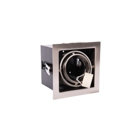 Downlight TANO Kvadro ISO GU10 maks. 35W, børstet stål