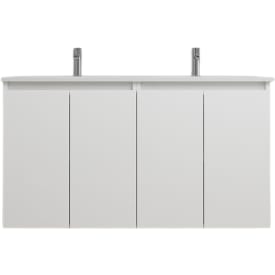 Sanibell Online møbelpakke, usamlet, 121x46 cm, hvit høyglans